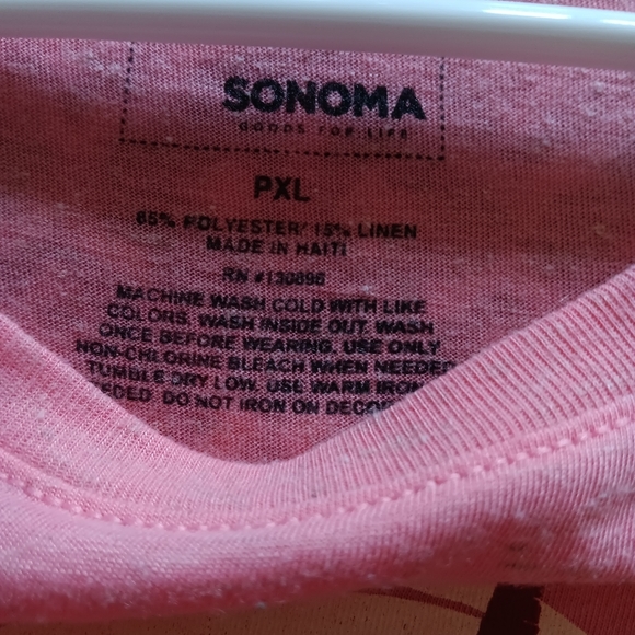 Sonoma ~ Pink Yellowstone National Park Graphic Tee NWOT (XLP) - Picture 5 of 8